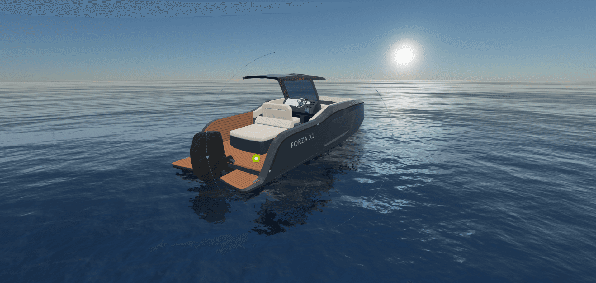 Tesla Boat — luxury 3D experience preview