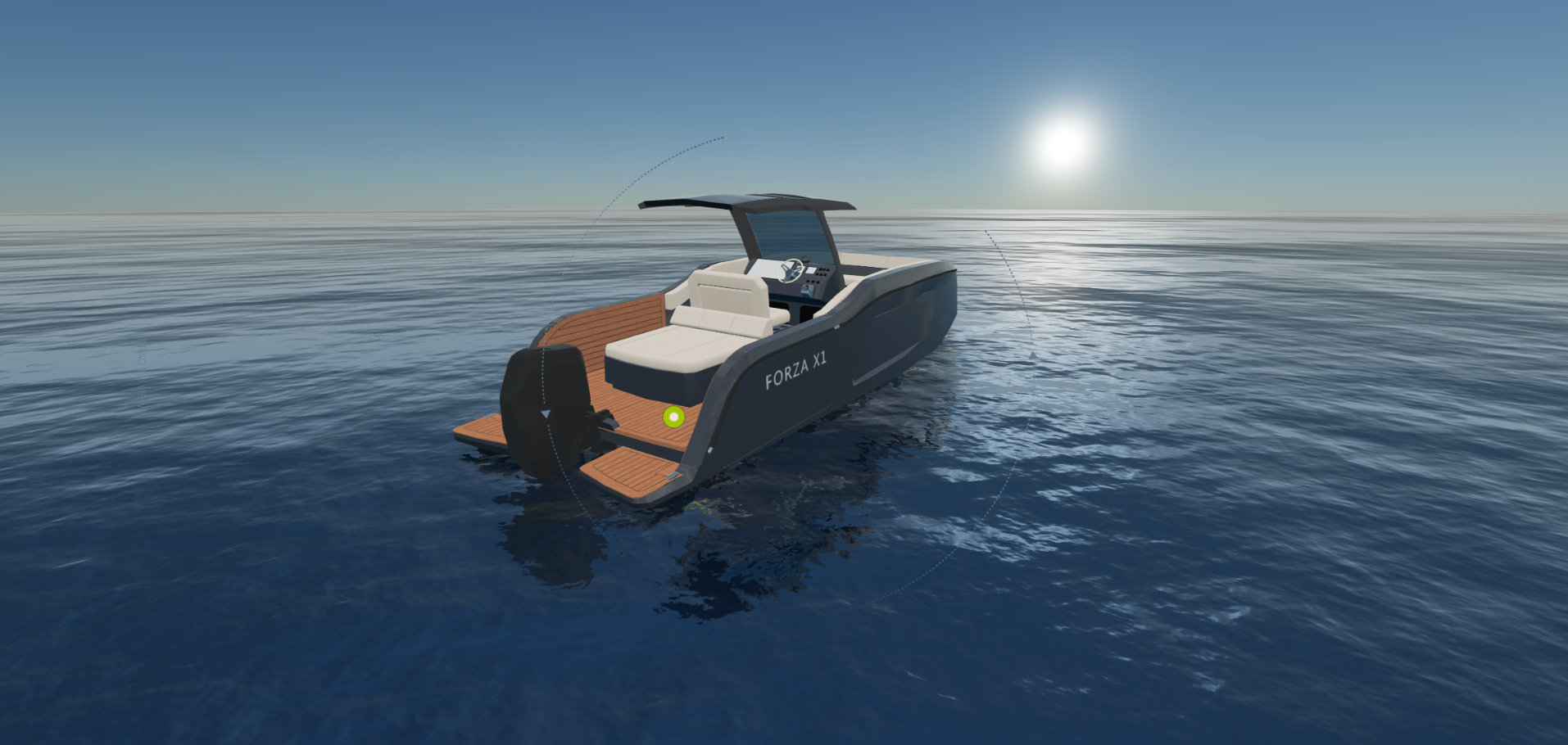 Tesla Boat — luxury 3D experience preview